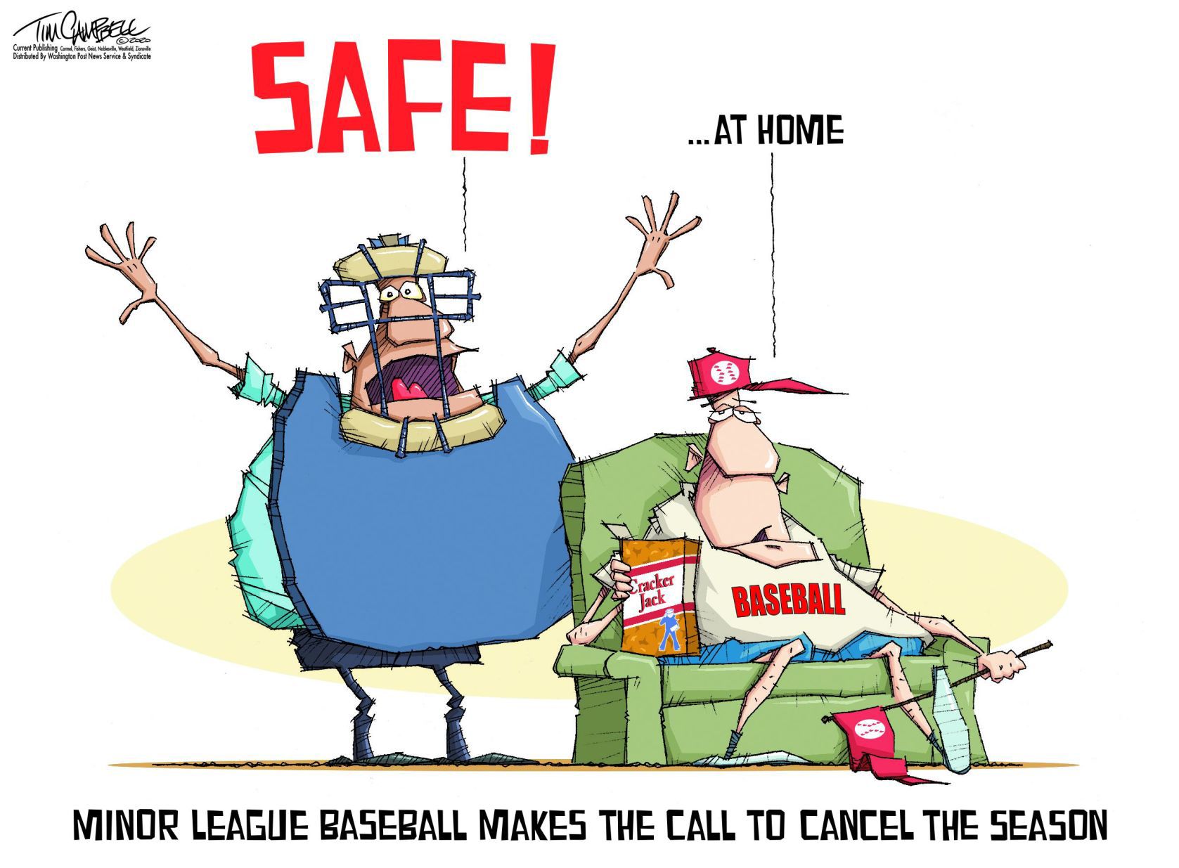 Tim Campbell cartoon